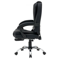 Кресло офисное CРОМЕКС (КРОМЕКС) Лоунге МС-007 экокожа черное / CROMEX Lounge MS-007