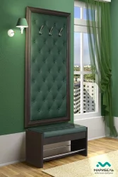 Тумба в прихожую Визит-1 ЛДСП+ иск.кожа  terra 106 - Венге