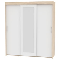 Шкаф-купе T-3-198х175х60-M(ДСС-Белый-9)