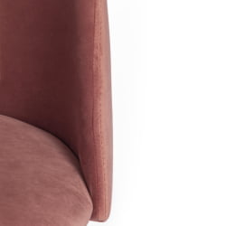 Стул MONRO (mod. 710) ткань/металл, 56х51х80 см, высота до сиденья 47 см, коралловый barkhat 15 /черный