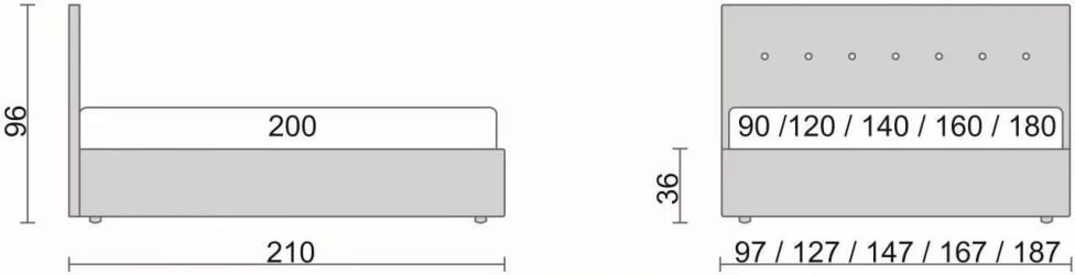 Кровать Ameli Беж