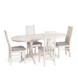 Раздвижной стол COPPOLA бук, мдф, 140+40x80x77см, Ivory white