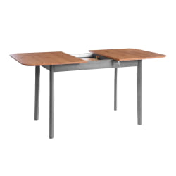 Стол Соната Люкс раздвижной/Sonata Lux extension table массив сосны, антик /графит, 120-(150)х75х73 см