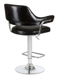 Стул барный DOBRIN CHARLY (черный крокодил) 2 шт