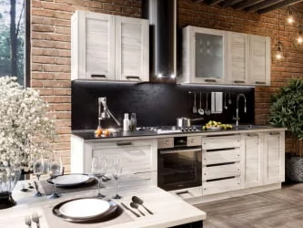 Шкаф кухонный 800 высокий Винченца ЛД 234.460.000.039 Белый Дуб Крафт белый