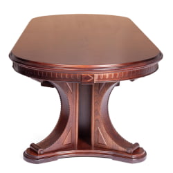 Стол VERSAL овальный бук, мдф, 300 (350/400) х 110 х 78 см, Tobacco