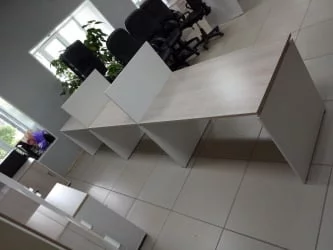 Стол прямой Deka ЛДСП каркас 75.07.12 Дуб Сантана светлый/Белый