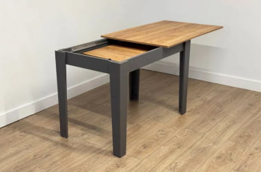 Раздвижной стол Цезарь дуб крафт золотой/графит