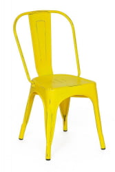 Стул LOFT CHAIR (mod. 012) металл, 45*35*85см, желтый/yellow vintage