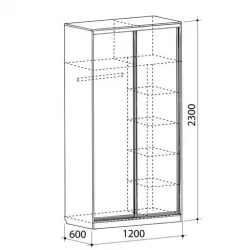 Детский шкаф для одежды Рио-1 Дуб сонома