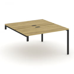 Двойной стол-надставка на опорную тумбу CОНCЕПТ CН.ДСН-003 Дуб Винченцо Антрацит / CONCEPT CN.DSN-003