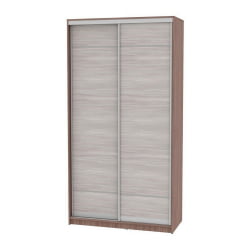 Шкаф-купе коричневый B-220х120х60-2(ЯШТ-ЯШС-D7D7)