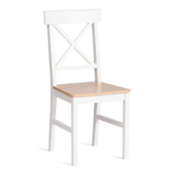 Обеденный комплект Хадсон (стол + 4 стула)/ Hudson Dining Set (mod.0103) МДФ/тополь/меламин, стол: 118х74х73 см, стул: 42,5x46,5x93,5 см, White (Белый) / Natural