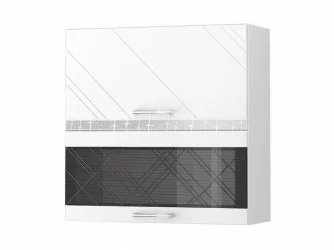 Шкаф-витрина кухонный (с системой плавного закрывания) Бьянка 102.09.1