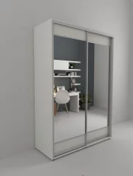 Шкаф-купе 2-х дверный Акцент-Лайт 3 1200х600 Выбеленное дерево