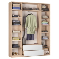 Шкаф распашный R-230х180х45-2-PO(ДСС-Белый)