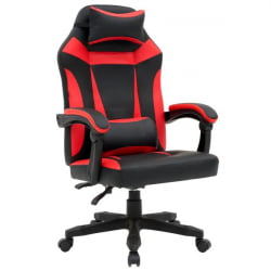 Кресло компьютерное CРОМЕКС (КРОМЕКС) Старт ГМ-105 экокожа черное/красное / CROMEX Start GM-105