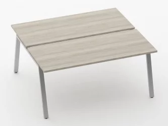 Письменный стол для двоих Deka Л-обр. каркас 73.145.16 Дуб Сантана светлый