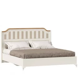 Кровать 1800*2000 Вилладжио ЛД 680.030.000 Алебастр/Дуб золотой