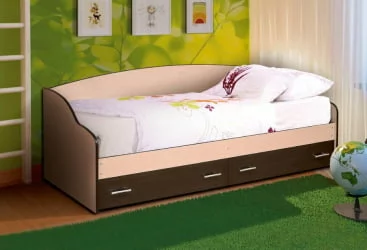 Кровать Софа №3 800*2000 Дуб молочный