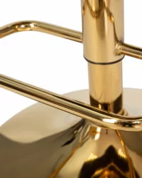 Стул барный DOBRIN CHARLY GOLD Серый велюр MJ9-75