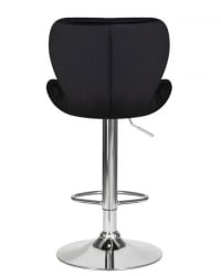 Стул барный ДОБРИН БАРНИ (черный велюр (МДЖ9-101)) 2 шт / DOBRIN BARNY (MJ9-101))