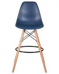 Стул барный DOBRIN DSW BAR (ножки светлый бук, цвет темно-синий (BE-12)) 2 шт