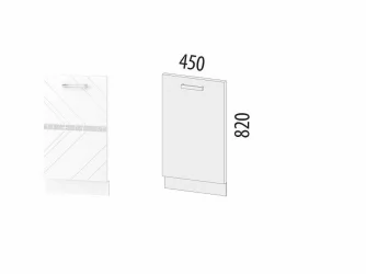 Панель для посудомоечной машины Бьянка 102.70