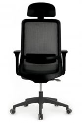 Кресло Ворк В-218C БЛАCК Черный / Work W-218C BLACK