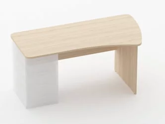 Стол эргономичный под встроенную тумбу Glassy 1.121.16Пр Орех