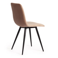 Стул CHILLY X (mod. 7096-1) / 1 шт. в упаковке ткань/металл, 45x53х88 см, высота до сиденья 50 см, бежевый barkhat 5/черный