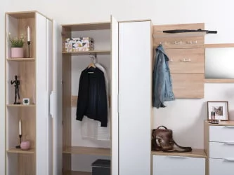 Прихожая Куба комплект №2 Дуб сонома-белый премиум