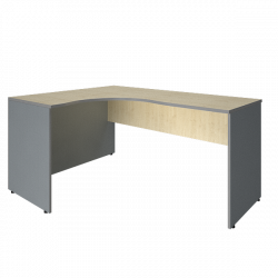 Стол криволинейный левый Riva А.СА-4 Л Клен/Металлик