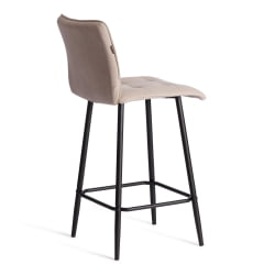 Полубарный стул Bari/Бари велюр, бежевый, 7, 42х55х99 см