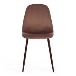Стул BREEZE (mod. 4724) вельвет/металл, 44 х 53 х 87 см, Brown (коричневый) HLR11 / орех