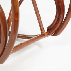 Кресло-качалка VIENNA (разборная) / без подушки / ротанг top quality, 58x133x102 см, Pecan (орех)