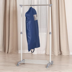 Вешалка с обувницей ODENT металл, пластик, 86*44*166 см, темно-серый/светло-серый/хром