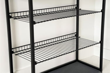 Тумба для обуви Краш LMN-13 черный муар/дуб крафт золотой