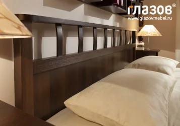 Кровать Люкс (1400) Sherlock 48 Орех шоколадный (спальня)