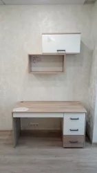 Стол компьютерный Эверест 500.14 Дуб Кронберг/Белый шпон