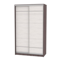 Шкаф-купе белый лдсп B-220х135х60-3(ЯАТ-ЯАС-D7D7)