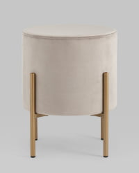 Пуф Кейси велюр Светло-серый