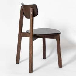 Стул с жестким сиденьем Вега Эмаль белая