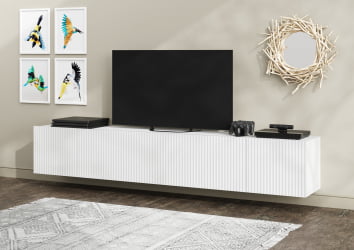 ТВ тумба СКАНДИ БЕЛЫЙ/БЕЛЫЙ ГЛЯНЕЦ