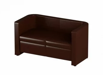 Диван с деревянными ножками Блюз Остин Умбер