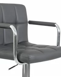 Стул барный DOBRIN KRUGER ARM Серый