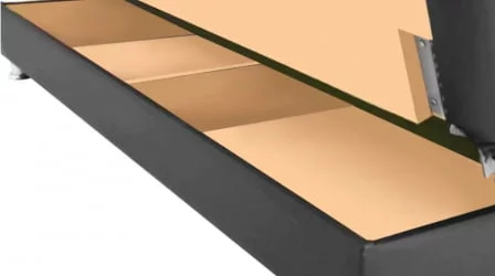 Диван-кровать Модесто Комфорт ДК Санторини 401 (черный) Категория 3