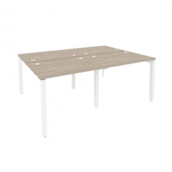 Рабочая станция на П-образном м/к ОНИКС О.МП-Д.РС-4.1.7 Дуб Аттик/Белый / ONIX O.MP-D.RS-4.1.7