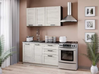 Тумба кухонная 600 Винченца ЛД 234.050.000.051 Черный Дуб Крафт белый