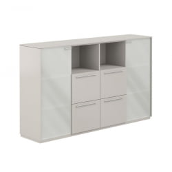 Шкаф средний с ящиками Atlas NZ-0336.GS.GS Серый камень